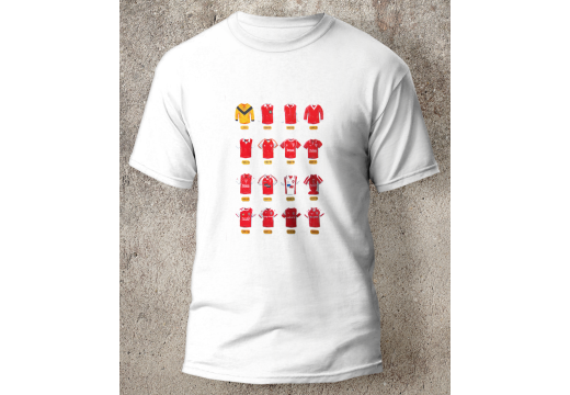Rotherham United FC Retro Art Shirts T-Shirt Rotherham United FC Retro Art Shirts T-Shirt